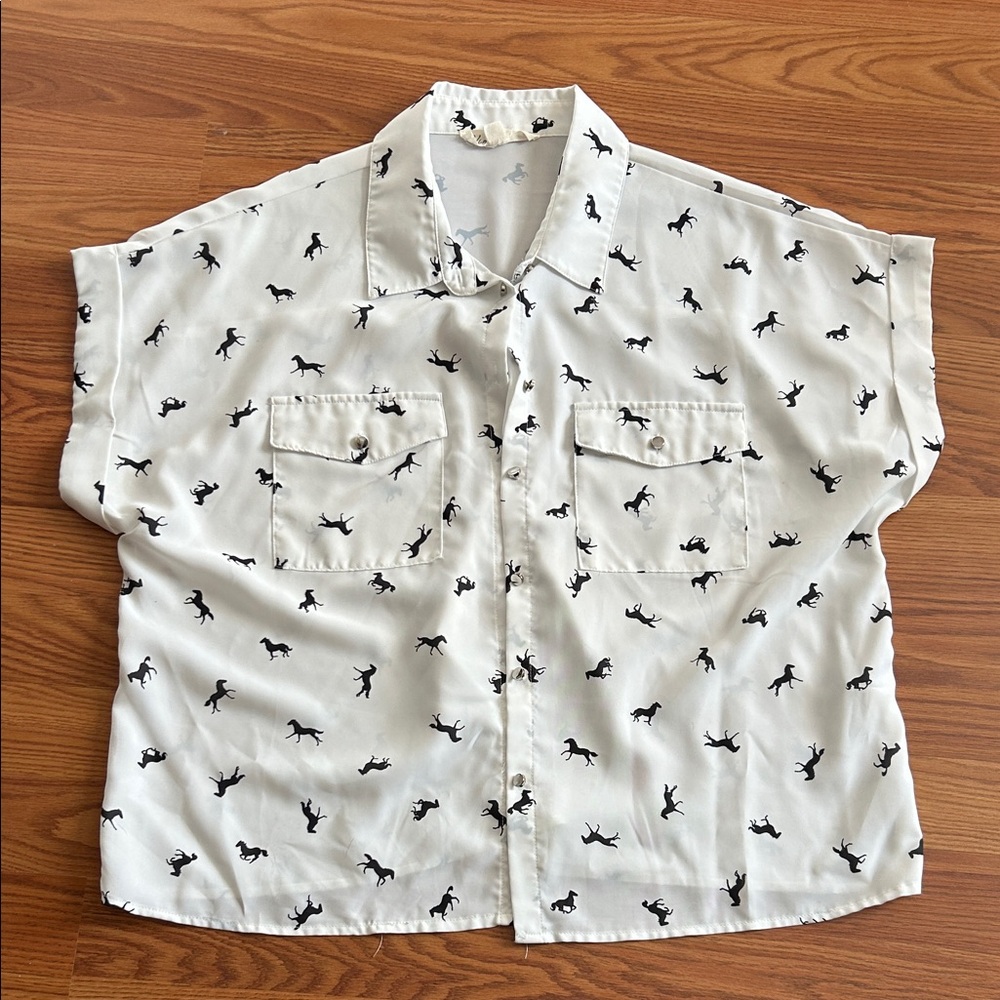 Women’s Horse Print Shirt